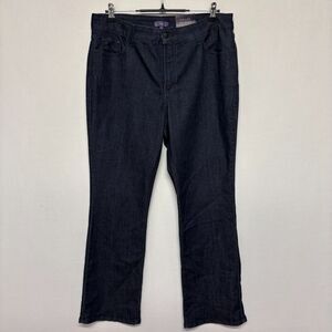 NWT NYDJ Women Bootcut Jeans Size 14W Blue Denim D134 -23